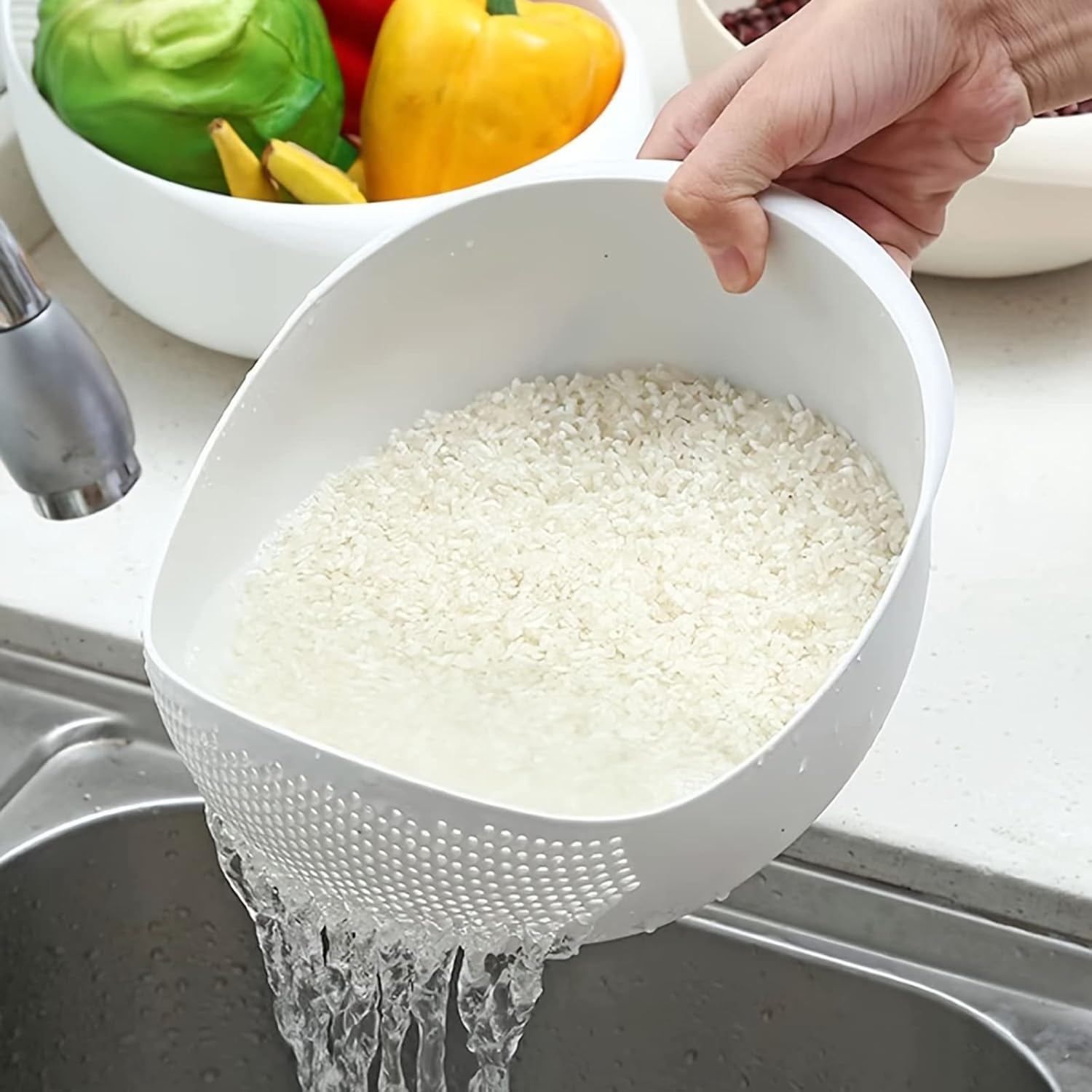 ROLLII MultiFunctional Kitchen Washing Basket Basin