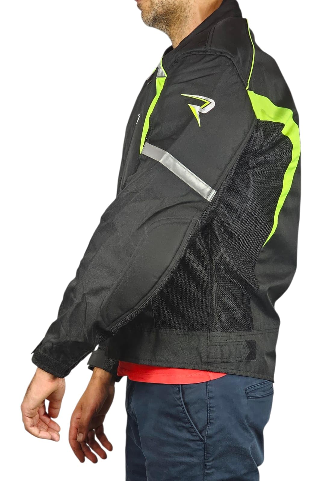 WinNet Giacca Giubbotto Moto leggero primaverile estivo Traforato traspirante Ventilato per l'Estate con Protezioni