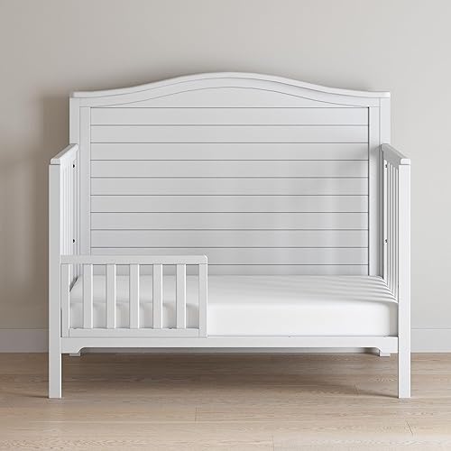 Miniatura 6 de Child Craft El riel protector de cama para niños pequeños convierte la cuna convertible 4 en 1 de Londres y Hampton en cama para niños, hecha de