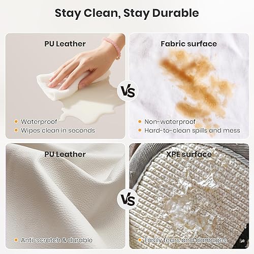 Miniatura 4 de Tapetes de juego para bebé, 50 x 50 pulgadas, extra gruesas y súper suaves, tapete de juego para el suelo, tapete de juego para niños pequeños y