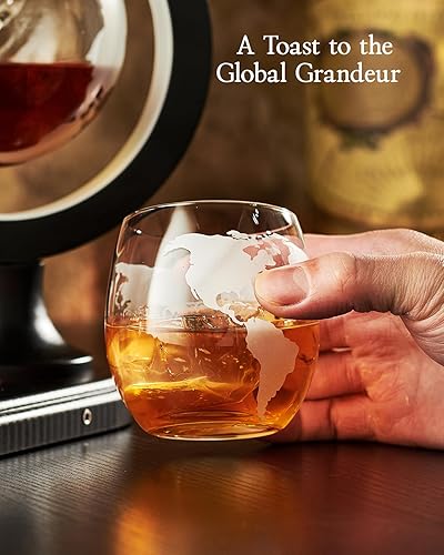 Miniatura 8 de Gifts for Men Dad, Kollea Unique Light Up Whiskey Globe Decanter Sets with 7 RGB Colors, Cool Christmas Birthday Gift for Men, Funny Anniversary