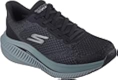 Mens Go Walk Max Cushioning Arch Fit - Jonah Slip On Shoes, Color Black/Green, Size: 10.5 M US