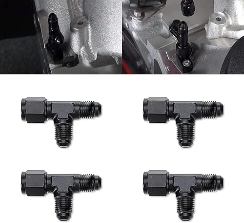 Miniatura 5 de AN4 Kit cruzado de manguera de ventilación de vapor para motores LS LSX LS1 LS2 LS6 LM7 Kit de nailon trenzado de acero inoxidable para ventilación