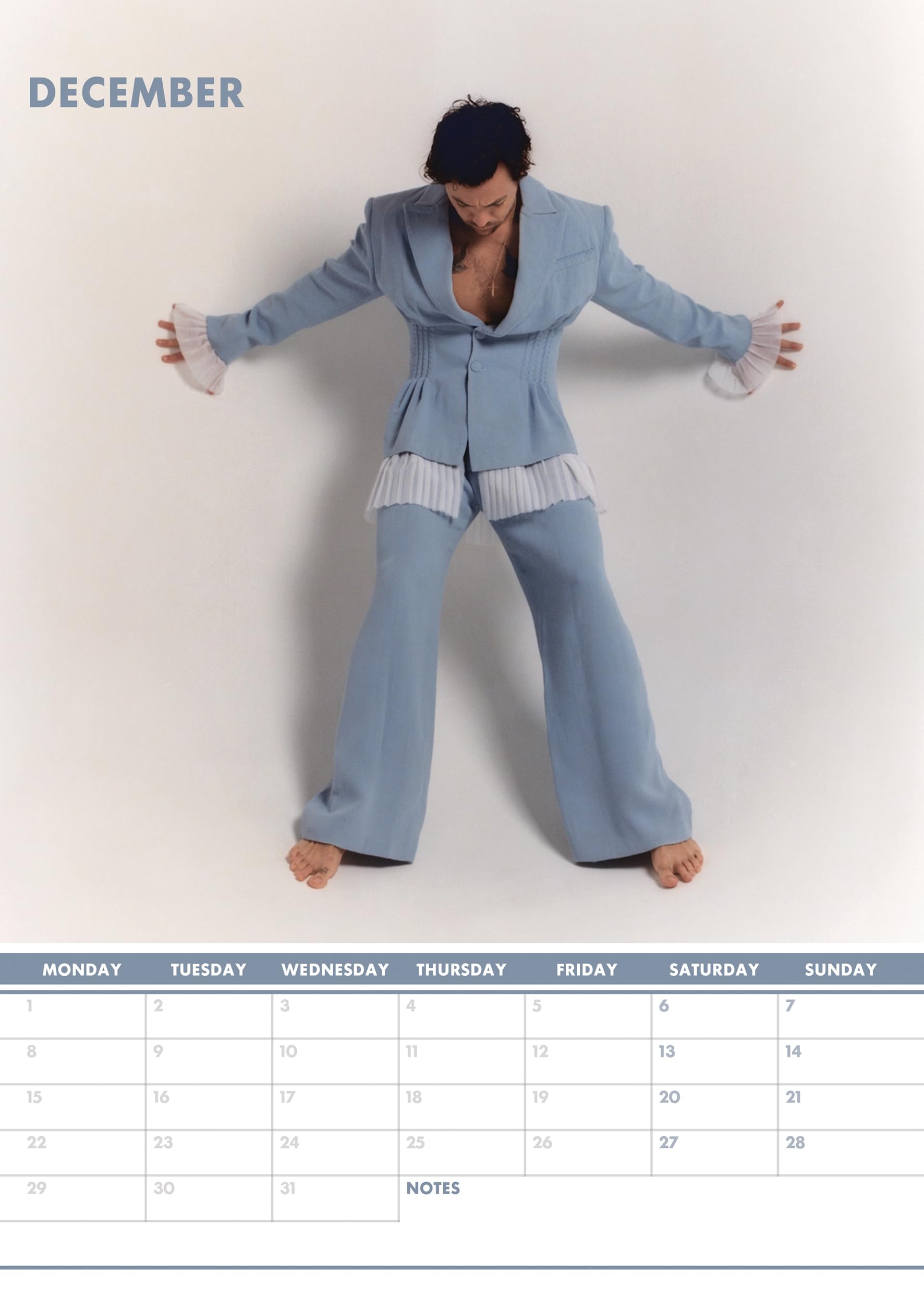 Harry Styles 2025 - A3 Size Wirobound Calendar - Image 4
