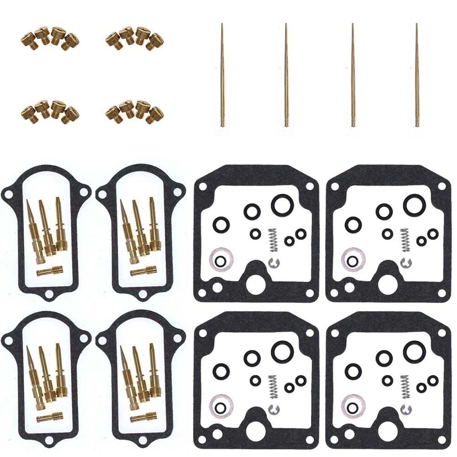 Kit De Reparación Carburador Motocicleta para Kawasaki KZ1000 LTD 1977-1978. Incluye Resortes, Junta Tórica, Válvula Aguja Y Repuestos Herramientas De Riparazione Carburador