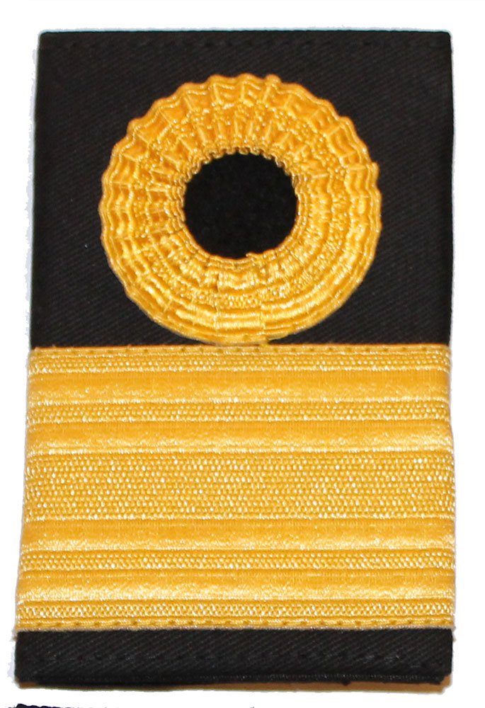 Firmin & Sons Ltd (For Contact Left Limited) Pair Issue Royal Navy Commodore - Lace Rank Slides/Epaulettes