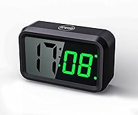 Vista 9 de Reloj a pilas con pantalla LED híbrida de 1.2 pulgadas / LCD de 1.8 pulgadas, reloj despertador digital pequeño inalámbrico, para dormitorio, pared