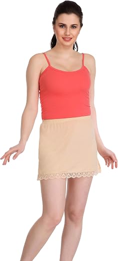Splash Cotton Rich Regular Half Skirt Slip for Women