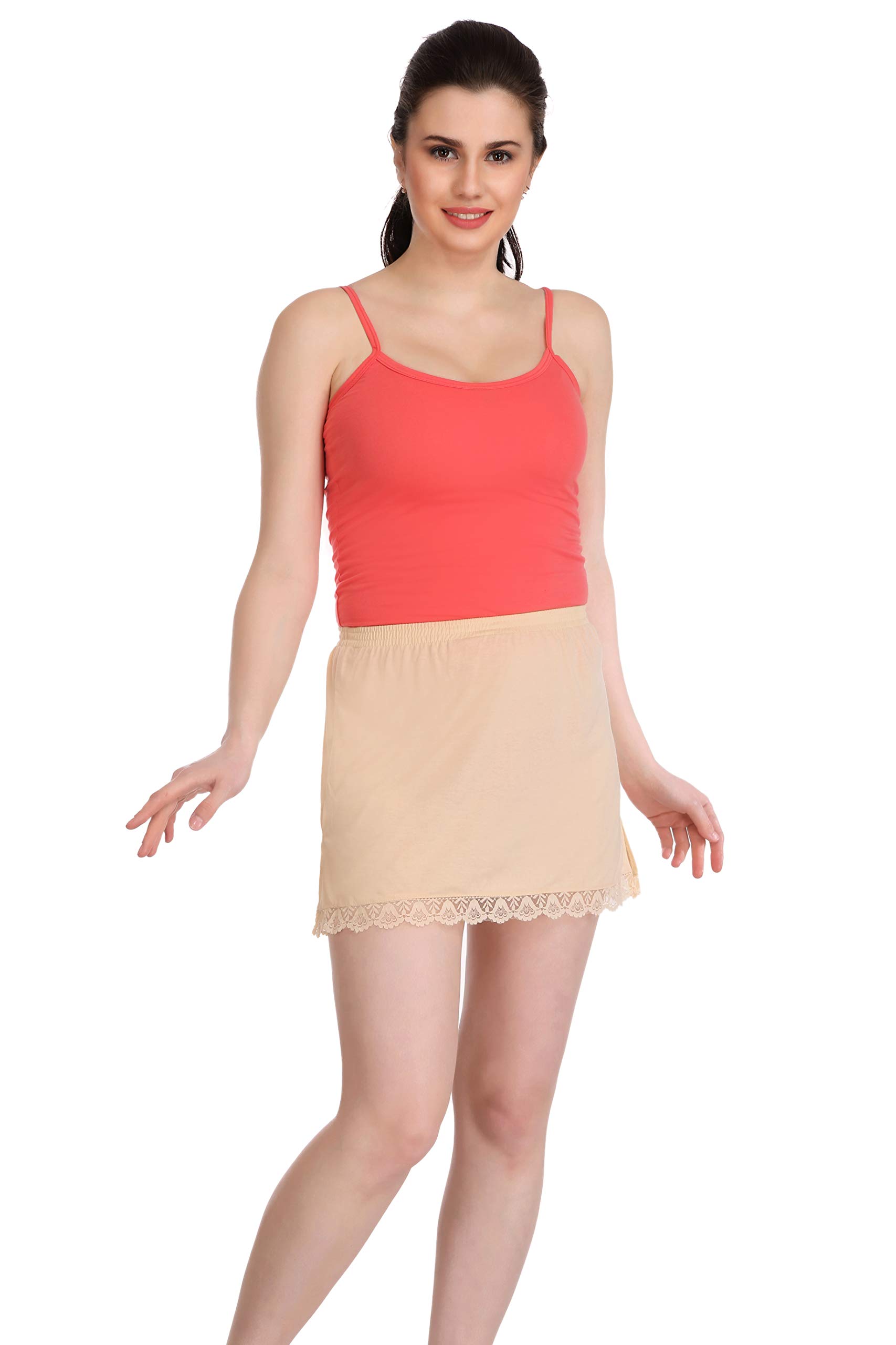 splash Cotton Rich Regular Half Skirt Slip for Women-picture-56