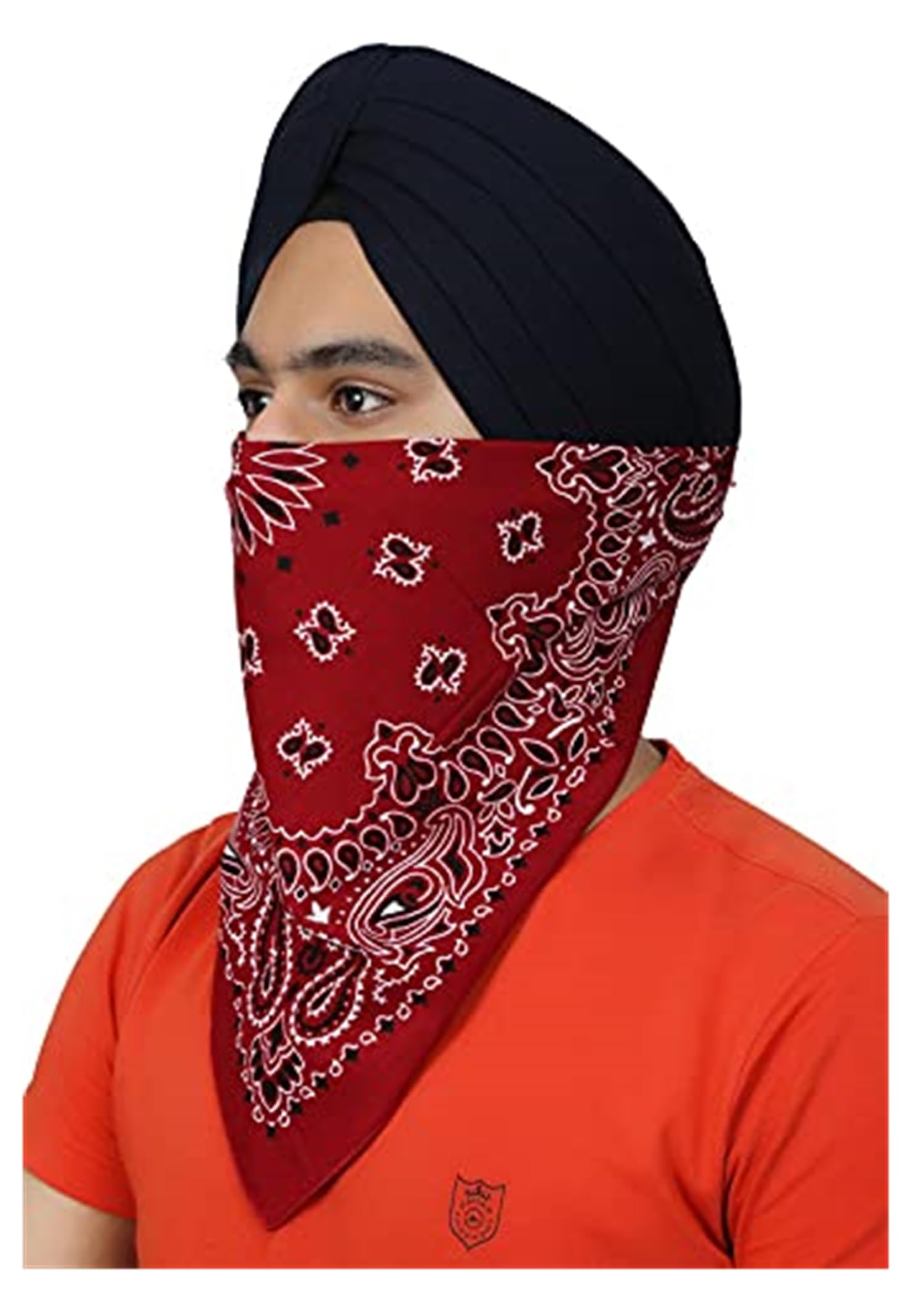 bismaadh Cotton Novelty Double Sided Print Paisley Cowboy Bandana Scarf Headband Handkerchiefs Pack of 1-picture-18