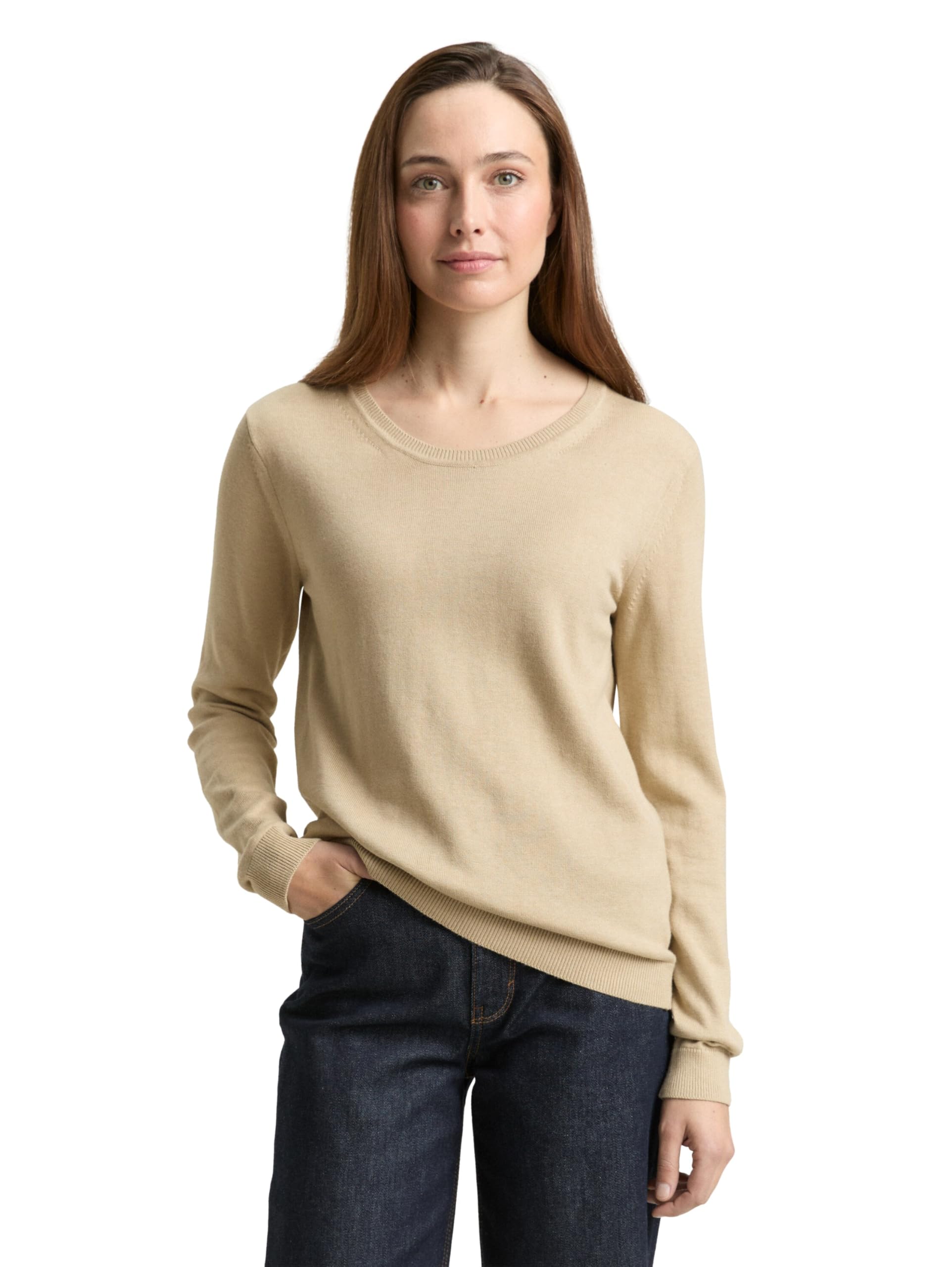 Tom Tailor Damen Basic Strickpullover