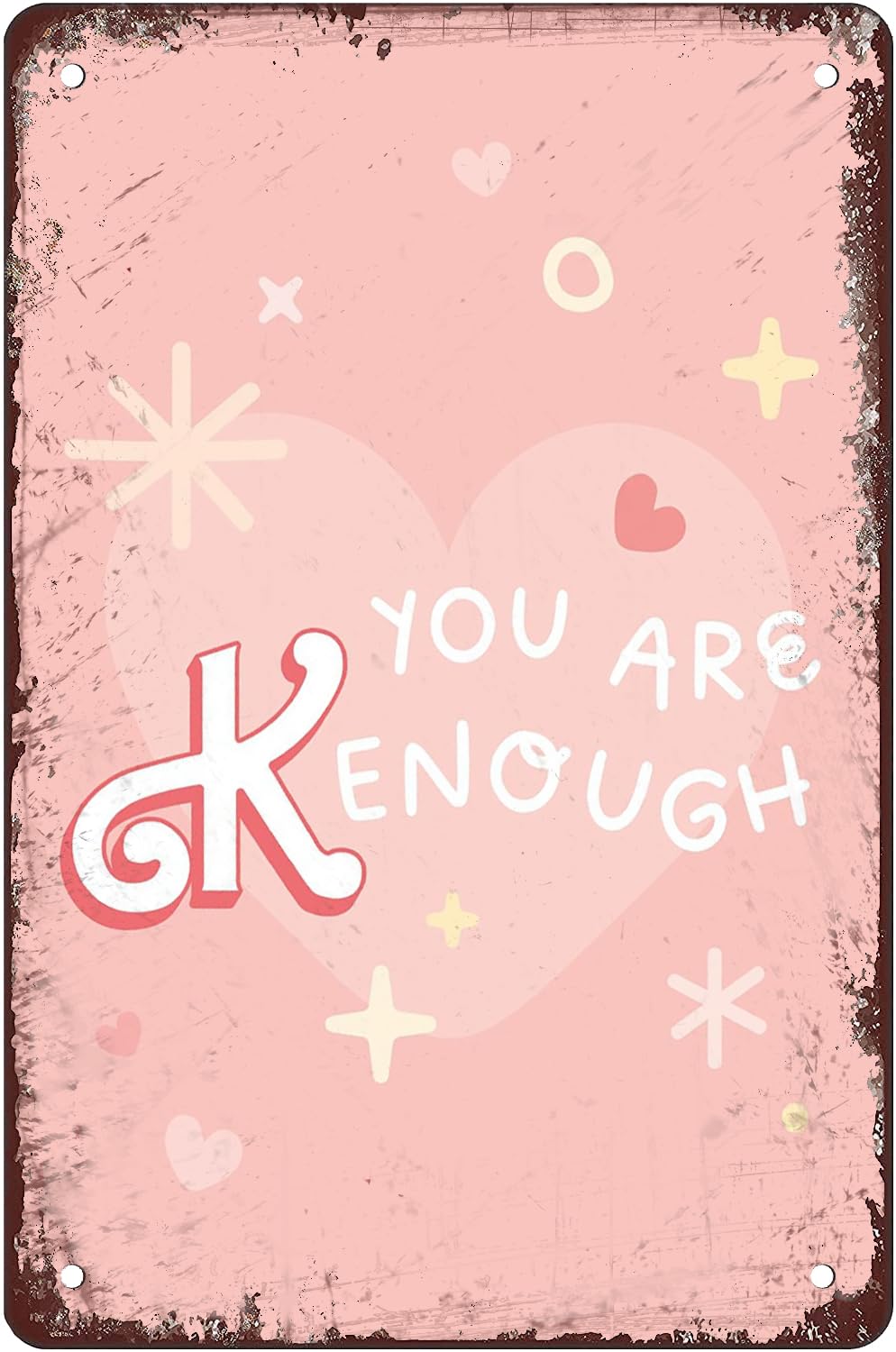 You Are Kenough Funny Bathroom Metal Signs For Home Bathroom Garden Garage Metal Tin Sign 8X12 Inch