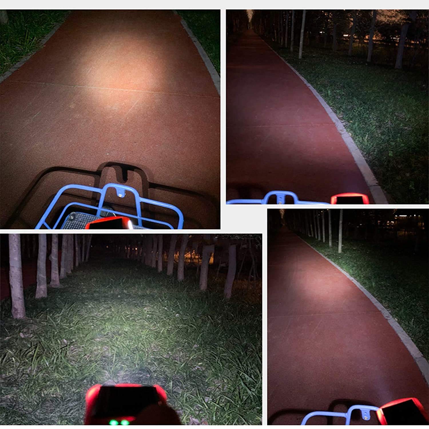 Bike Light USB Ricaricabile, Doppia T6 ad Alta luminosità luci per Biciclette Anteriore, feritoia per Bicicletta a LED Luminosa, Torcia da Ciclismo Stradale