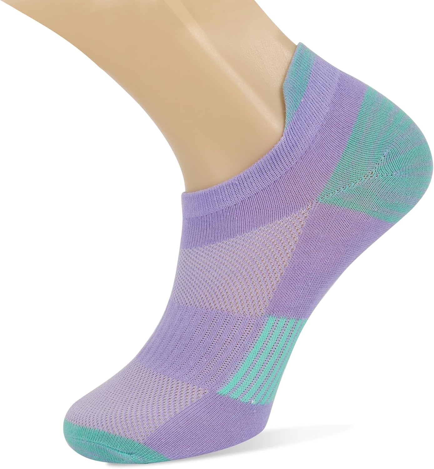 Henwarry Women's 10 Pairs Athletic Running Low Cut Socks Thin Cotton Soft Ankle Tab Socks - Image 5