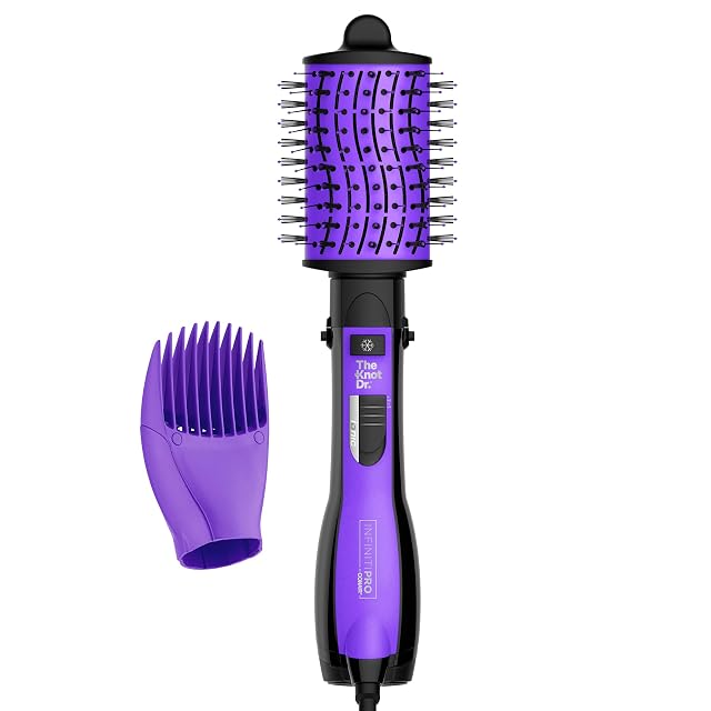 INFINITIPRO BY CONAIR The Knot Dr All-in-One Oval Dryer Brush Hair Dryer Volumizer Hot Air Brush
