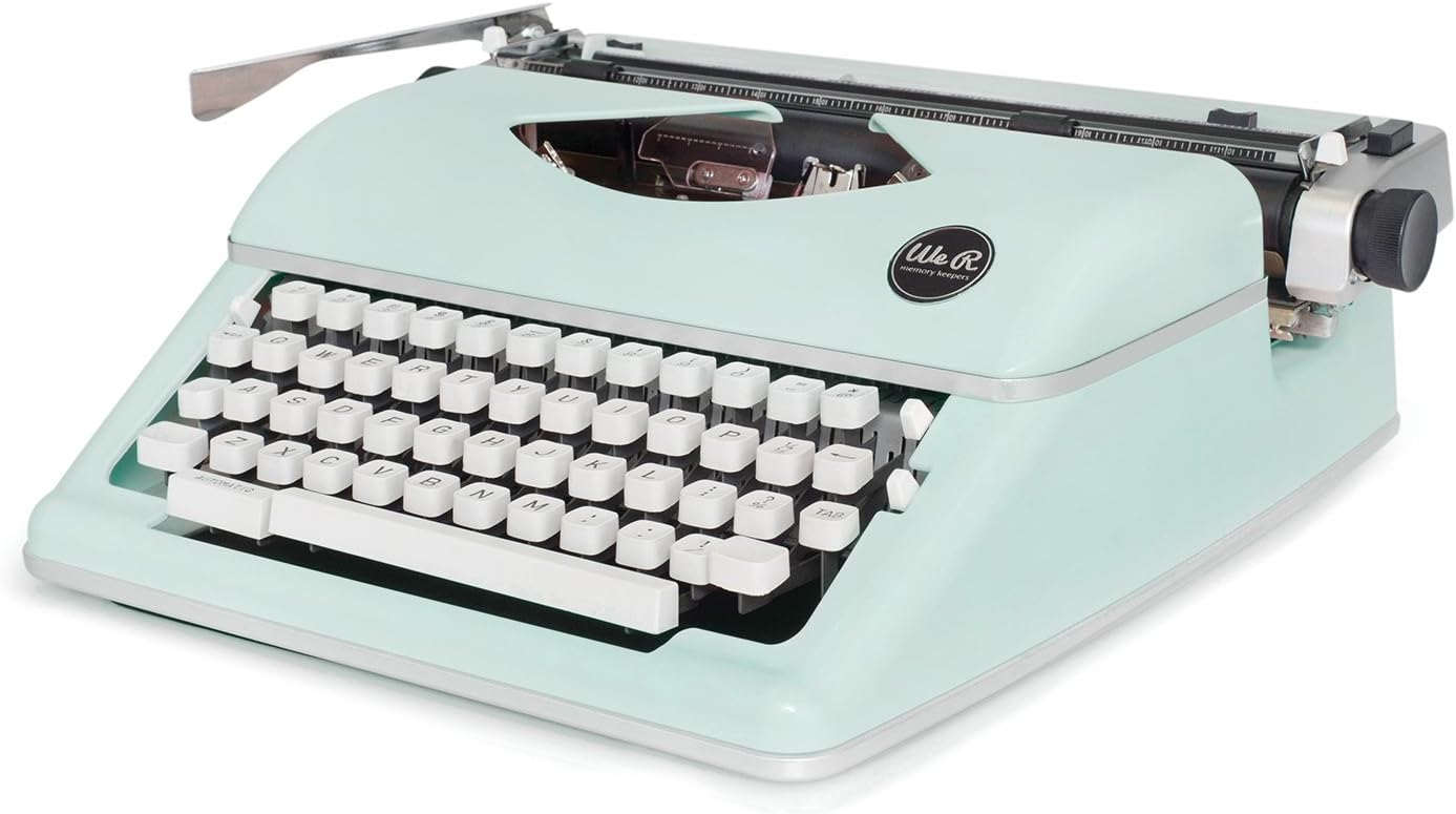Typecast Retro Typewriter by We R Memory Keepers | Mint 49.5 x 19.8 x 39.6 cm