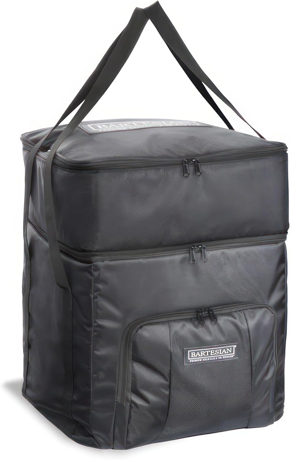 Bartesian Padded Travel Bag for Cocktail Maker and Capsules - Heavy Duty Organizer Backpack for Cocktail Machine with Leak-Proof Ice Compartment - Protective Traveling Cocktails Storage Tote Bag