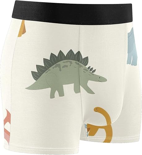 CHIFIGNO Pink Green Glitter Men's Underwear, Soft, Breathable Bamboo-Spandex Blend, S