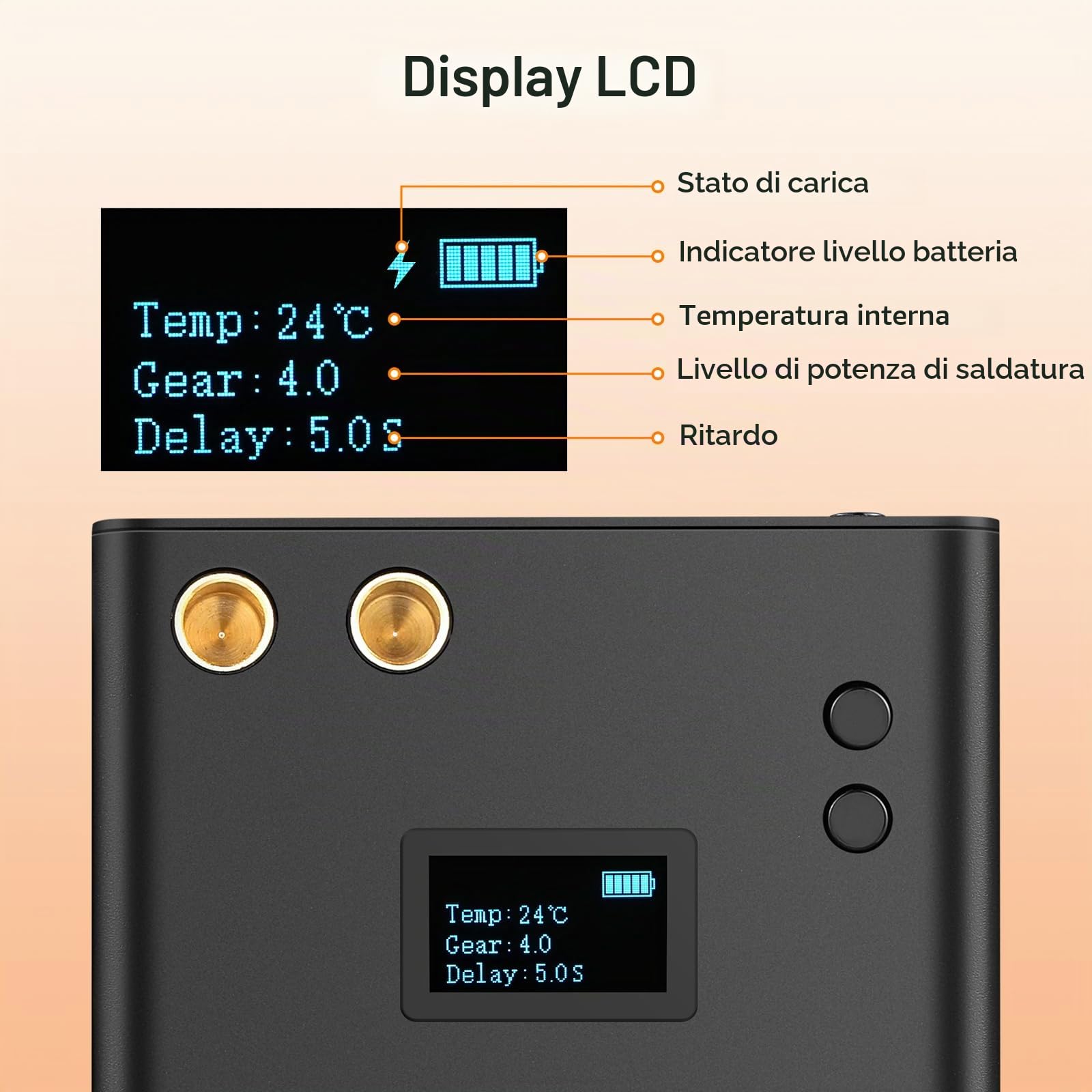 Bonvoisin Saldatore a Punti, con 11000mAh Batteria Ricaricabile, 70 Marce Regolabili, per Strisce di Ferro/Acciaio Inossidabile/Nickel da 0,1-0,3mm, con Penna per Saldatura da 40cm (EU)