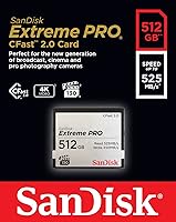 Vista 2 de SanDisk Tarjeta de memoria Extreme PRO CFast 2.0 de 512 GB - SDCFSP-512G-G46D