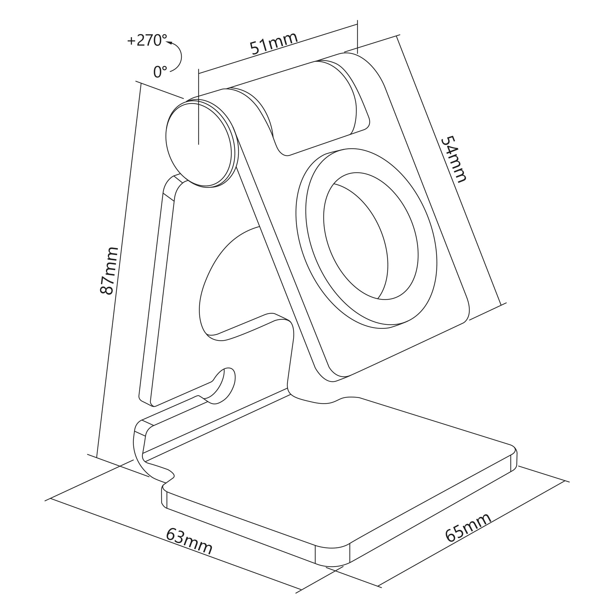 InLine® Aluminiowy uchwyt do zegarka Apple Watch