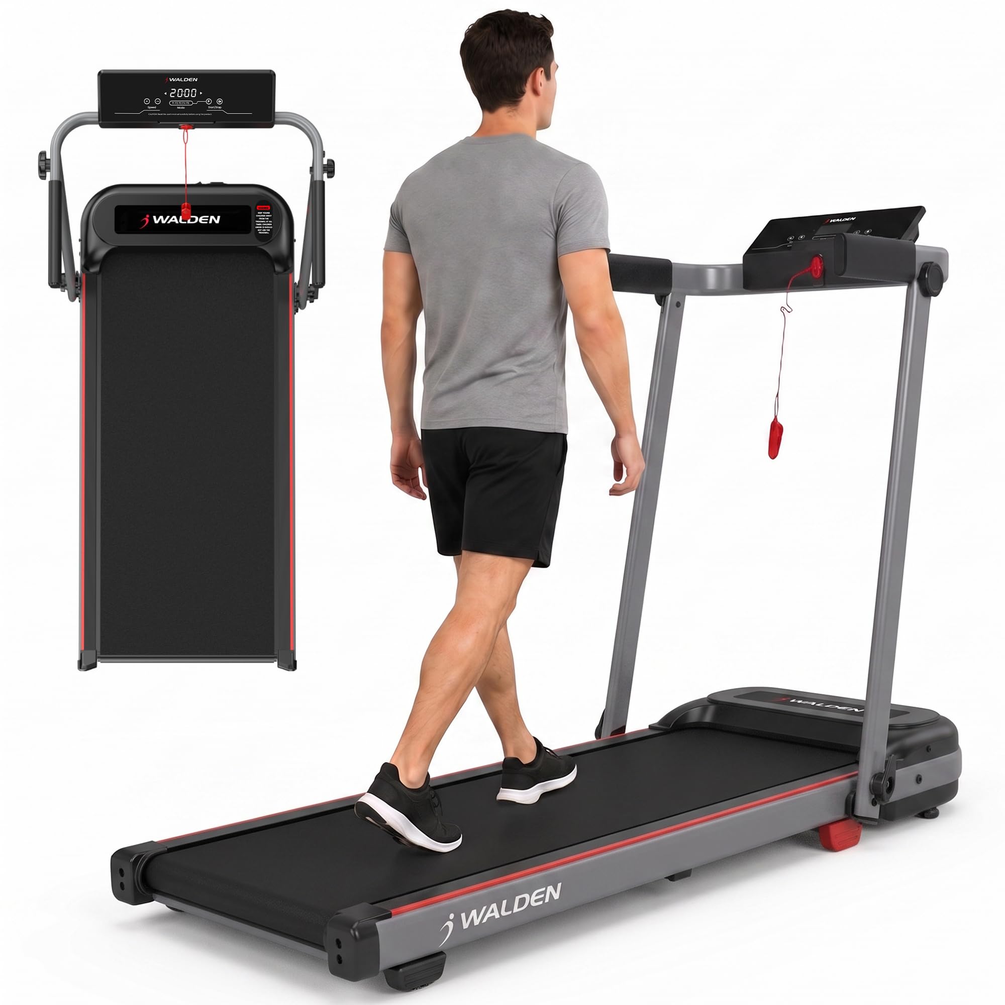 Tapis roulant elettrico per la casa Tapis roulant pieghevole 10km/h facile da piegare Walden F2800