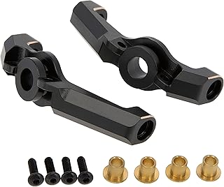 MEUS RACING 1/18 RC Model Car Brass C-hubs Front Portal Axle Upgrades 20g/Set for AXIAL UTB18 Capra Trail Buggy #AXI212009 Black Gold
