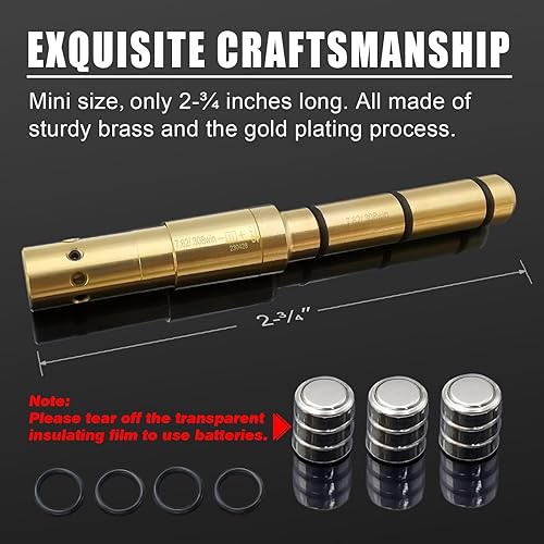 Miniatura 10 de Angeebin Vista láser, barril de extremo láser BoreSighter preciso y fácil ajuste revólveres pistolas y pistolas de aire