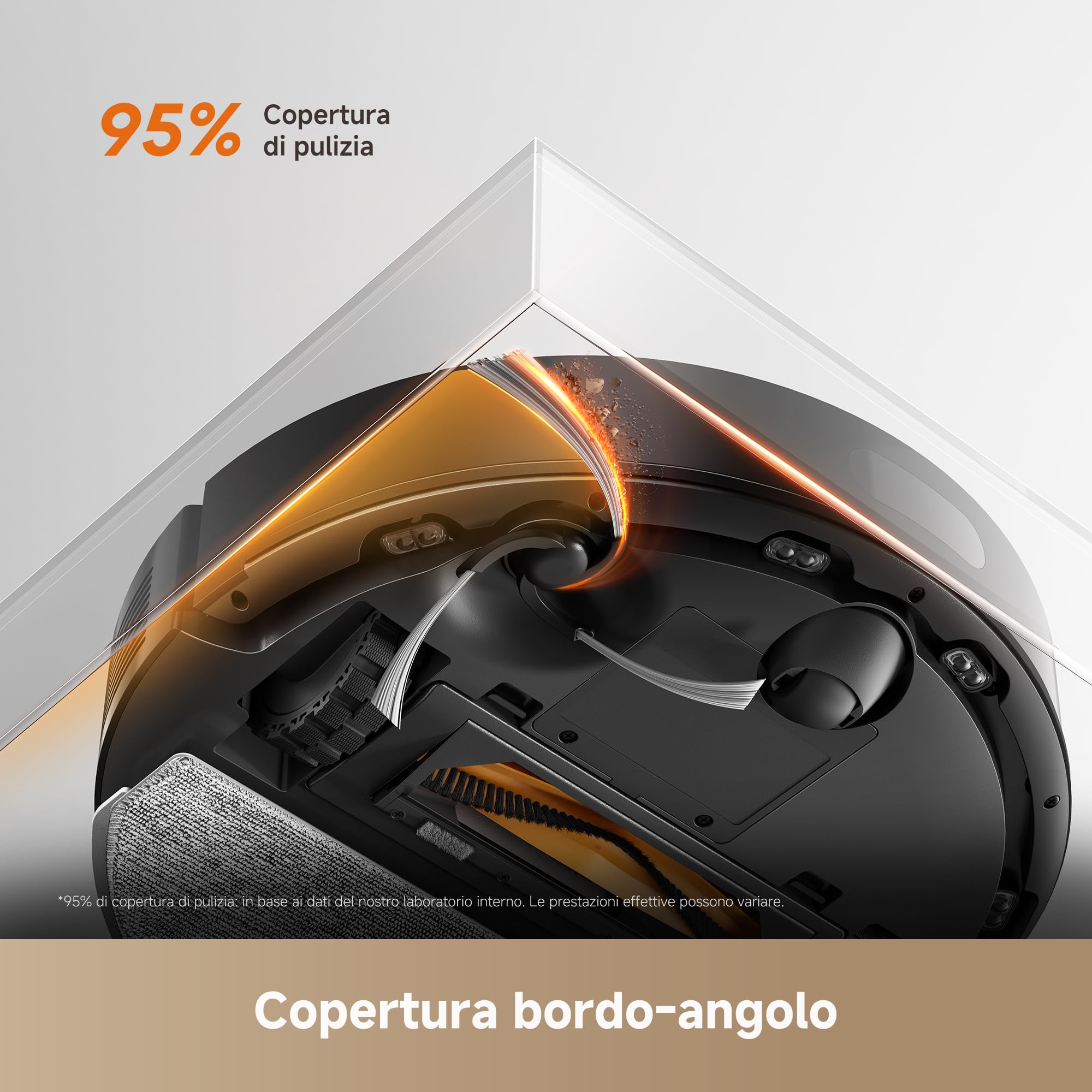 DREAME D20 Air Plus Robot Aspirapolvere Lavapavimenti con 20.000 Pa, Tecnologia Anti-groviglio, Stazione di Svuotamento Automatico, Pulizia di Tappeti/Moquette e Navigazione Intelligente, Nero