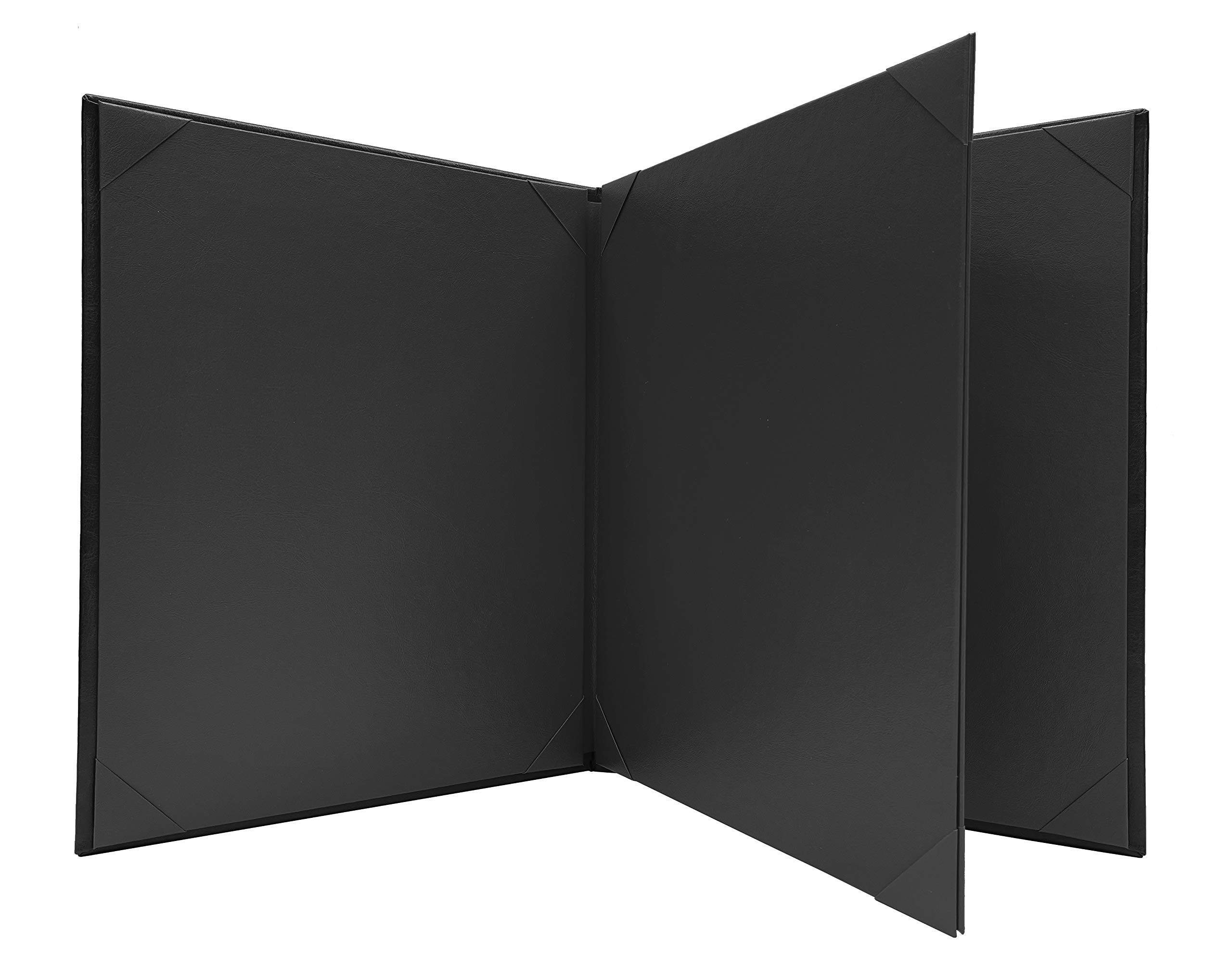 Black, 5-Pack, Restaurant Menu Covers - 8.5