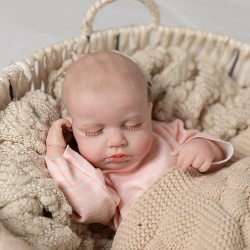 Miniatura 3 de Muñecas realistas de bebé Reborn  20 pulgadas realista recién nacida durmiendo, cuerpo de vinilo suave hecho a mano, muñeca Reborn para niños a