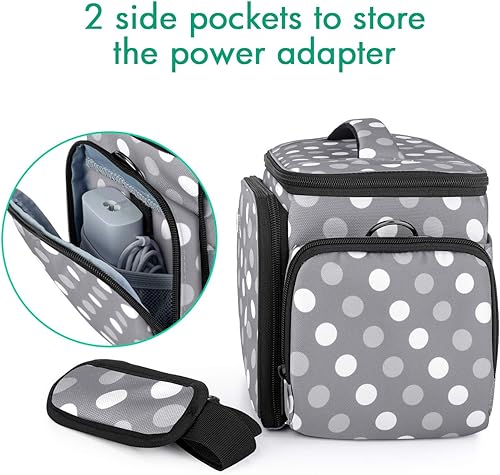 Vista 4 de LUXJA Bolsa de transporte compatible con Cricut Joy, funda de transporte compatible con Cricut Joy y juego de herramientas, bolsa compatible