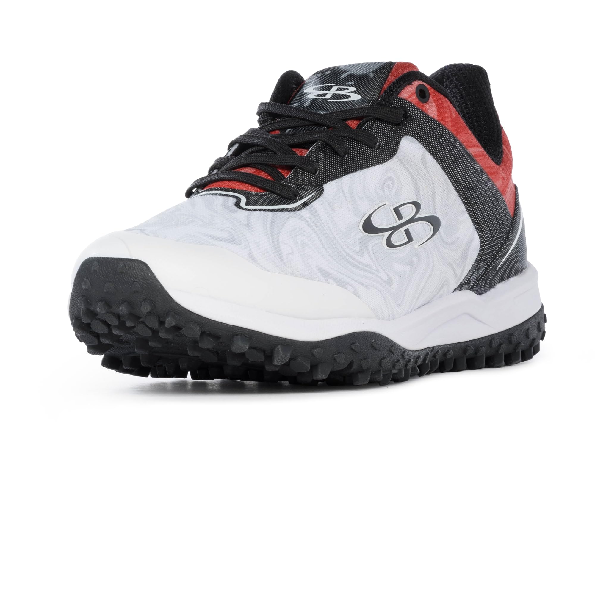 Boombah Viper Women's Turf Blast Camo White/Red/Black - Size 7.5