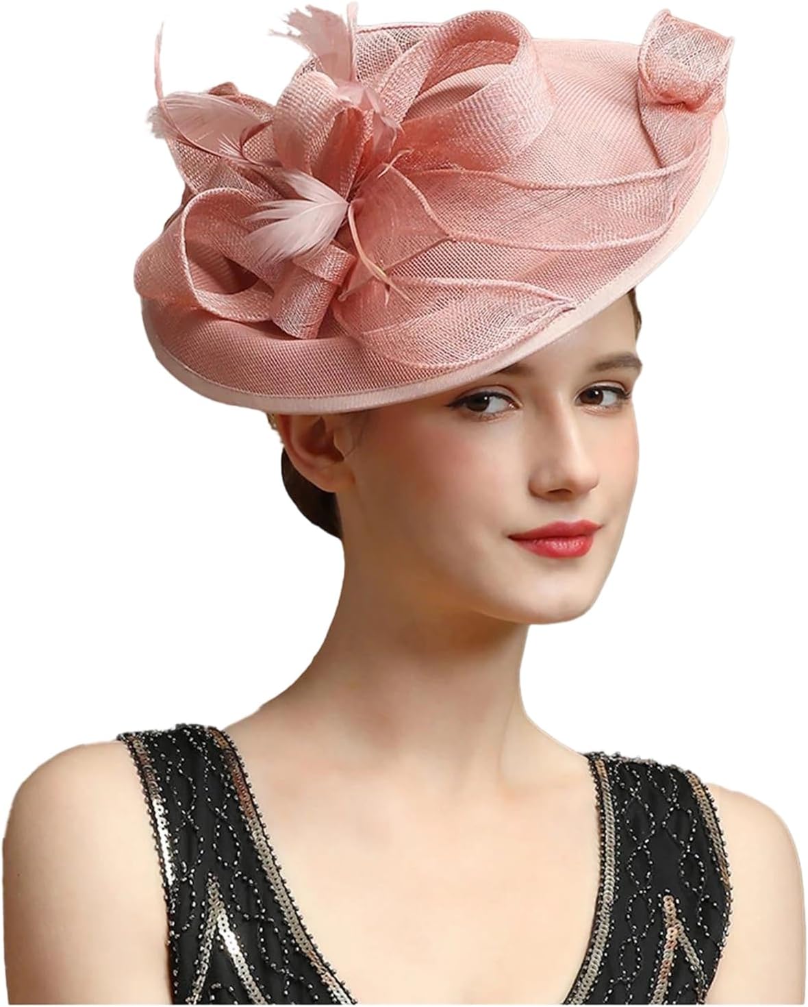 Women's Elegant Fascinator Headband Unique Bridal Wedding Carnival Cocktail Tea Party Derby Hat