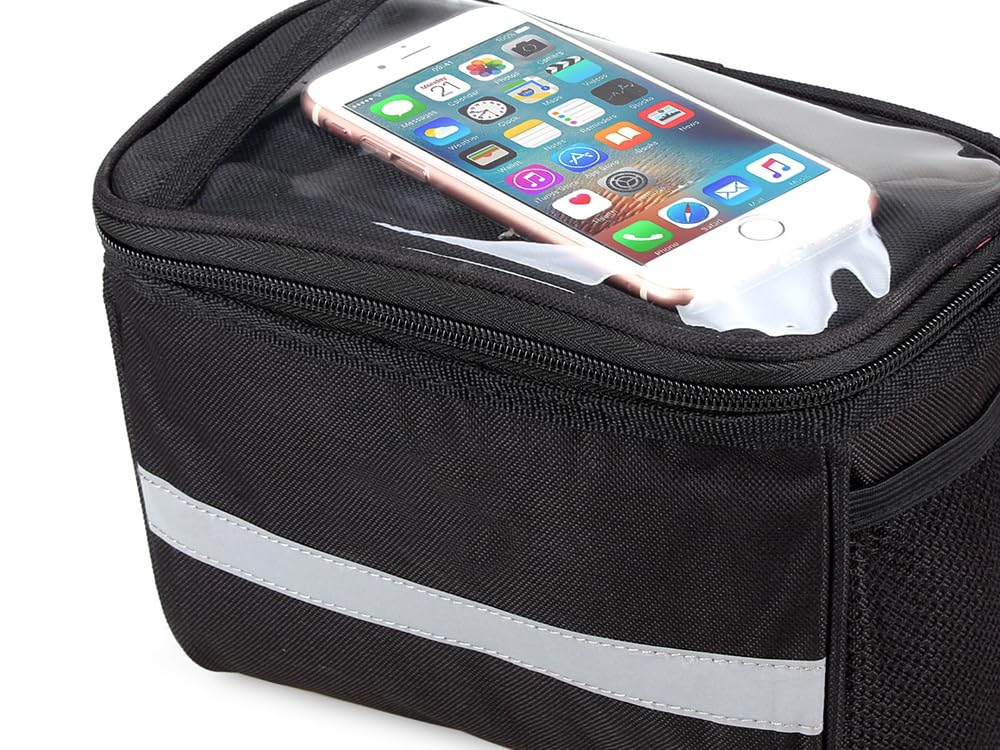 Borsa Da Bicicletta Per E-Bike E Bicicletta | Porta Cellulare | Accessori Per Bici - Borsa Da Manubrio Trasparente
