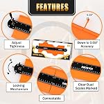 DODOWIN Connectable Contour Gauge 10+5 Inch, Fathers Day Gift Ideas for Him, Profile Gauge for Tile Cutter Flooring Measuring Woodworking Carpenter Tools, Unique Gifts Ideas for Men Dad Him Birthday