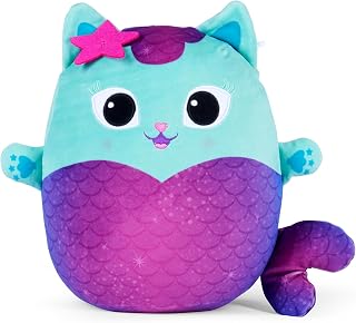 Schmidt Spiele 42798 Gabby's Dollhouse, Squishy Plüsch, Mercat, 30 cm Figur - Amazon Exklusive