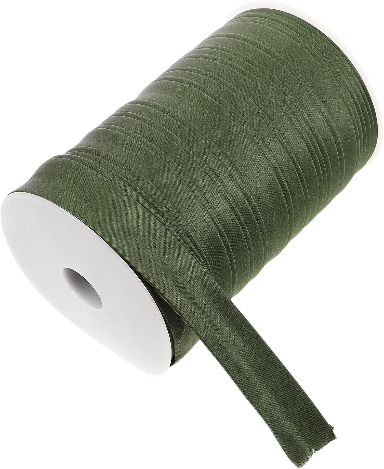 Satin Green Double Fold Bias Tape for Cheongsam Necklines