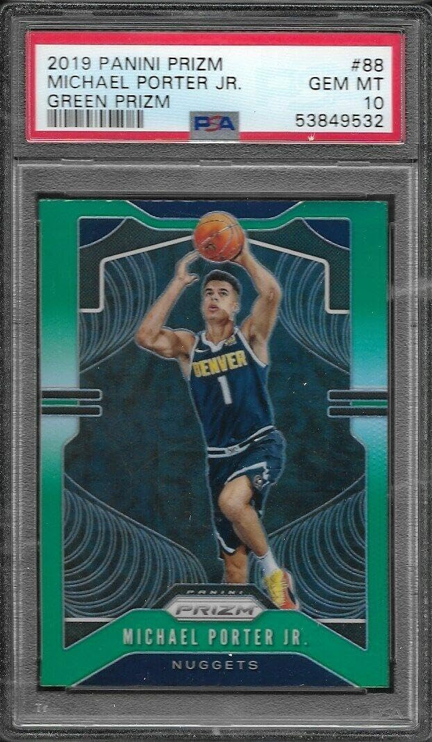 Michael Porter Jr 2019-20 Panini Prizm Refractor Psa 10 Gem Mint 2nd Year - Basketball Cards