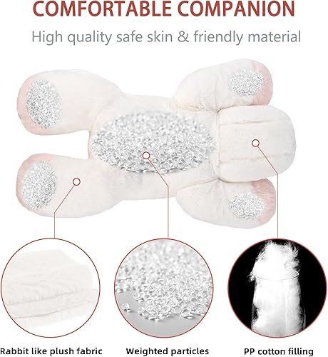 Miniatura 174 de Niuniu Daddy - Peluche con peso de perezoso para la ansiedad, almohada grande de 20 pulgadas para niños y adultos, juguete tierno como regalo