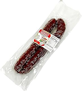 Paradise Market - Dry Ukrainian Style Sausage, Traditional Smoked and Cured Eastern European Sausages, Two Links Packaged Fresh for Charcuterie, Snacking, and Entertaining, 1 lb