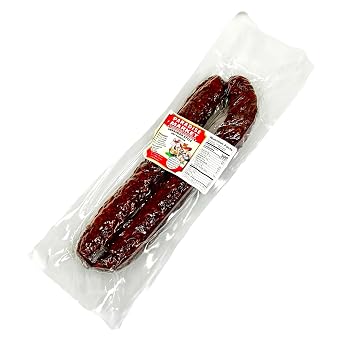 Paradise Market - Dry Ukrainian Style Sausage, Traditional Smoked and Cured Eastern European Sausages, Two Links Packaged Fresh for Charcuterie, Snacking, and Entertaining, 1 lb
