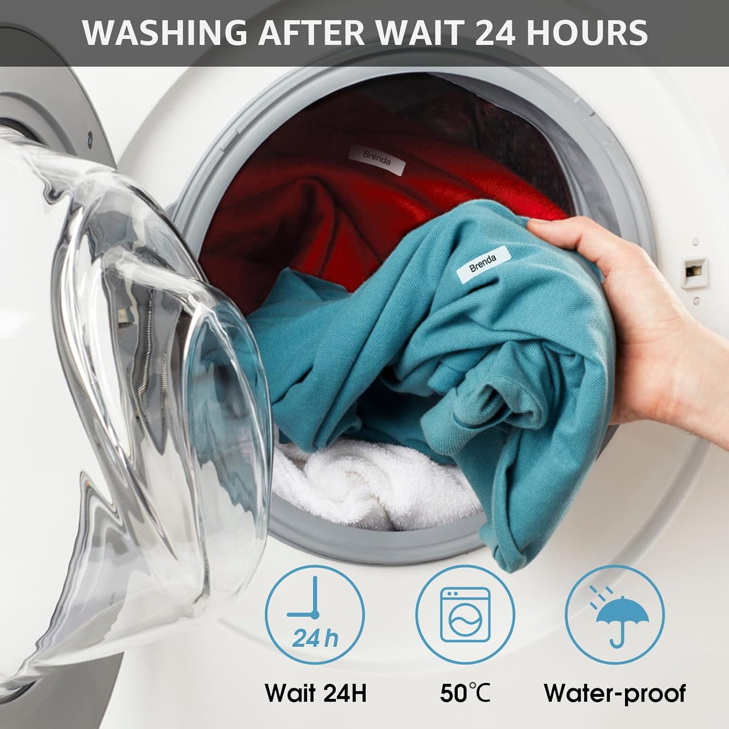 Etiquetas De Tela Sin Planchar, Etiquetas De Ropa Para Niños