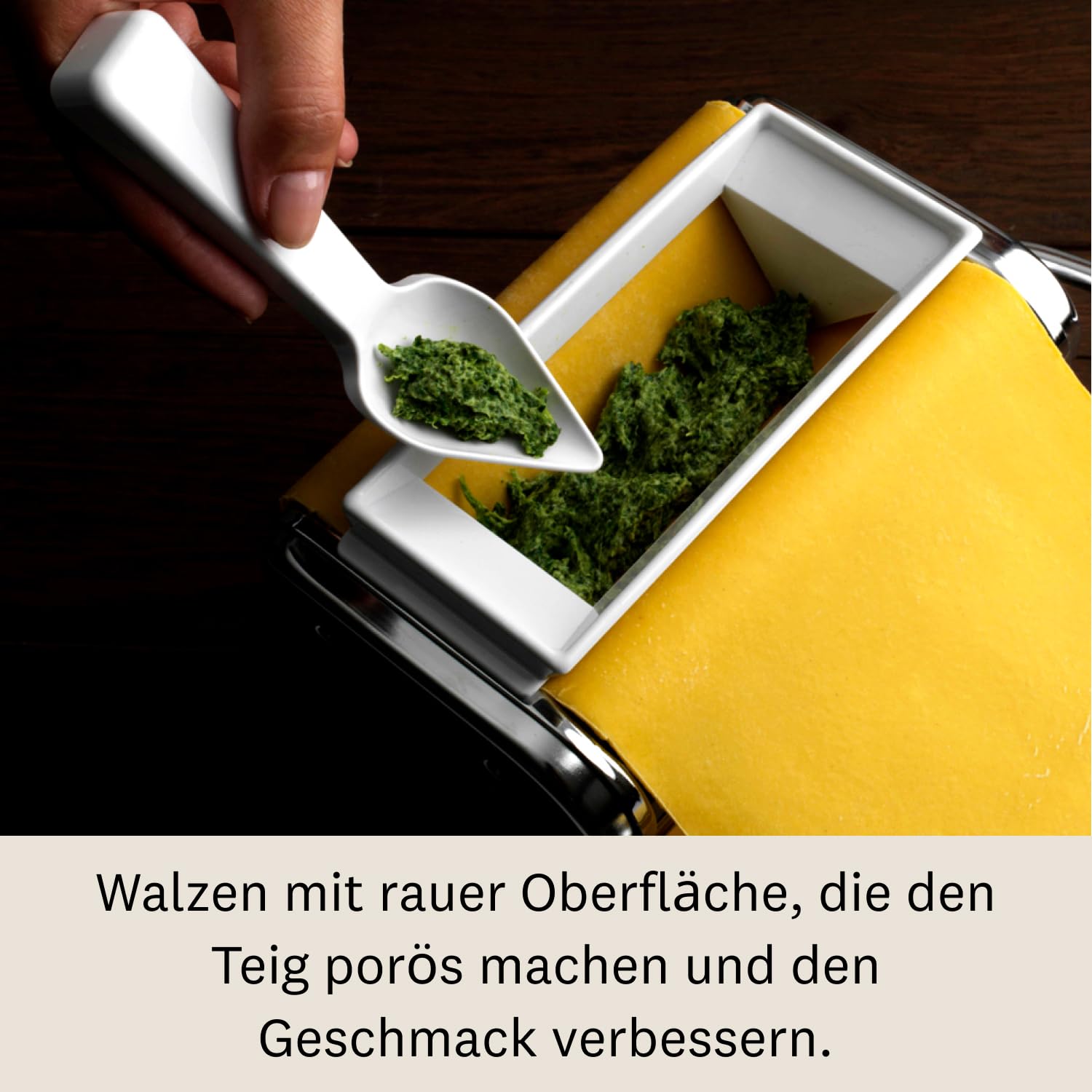 Marcato Ravioli-Maschine 150 mm kompatibel mit Atlas 150 Atlasmotor Nudelschneider Küchenzubehör