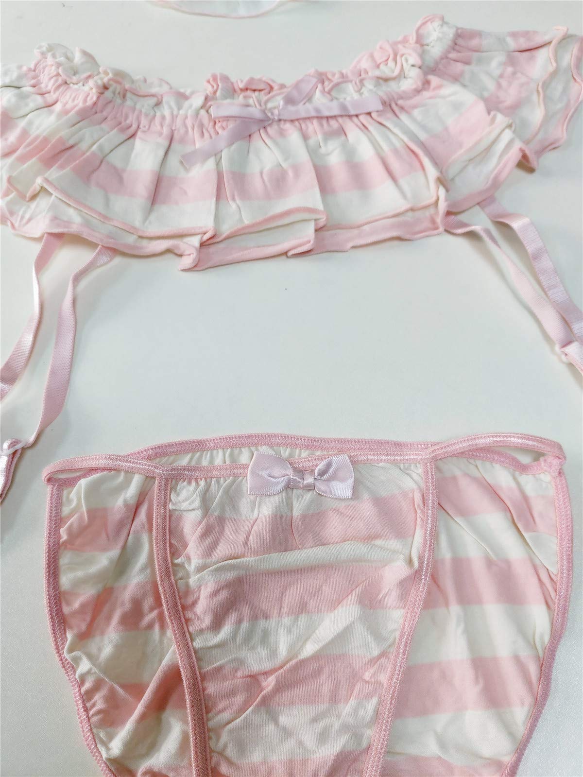 Sexy Garter Lingerie for Women Lolita Cosplay Mesh Chemise Costume Lace Babydoll Sleepwear