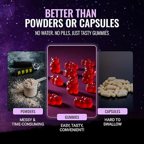 Miniatura 5 de Gomitas de glicinato de magnesio 400 mg, suplemento de magnesio de alta absorción para mujeres