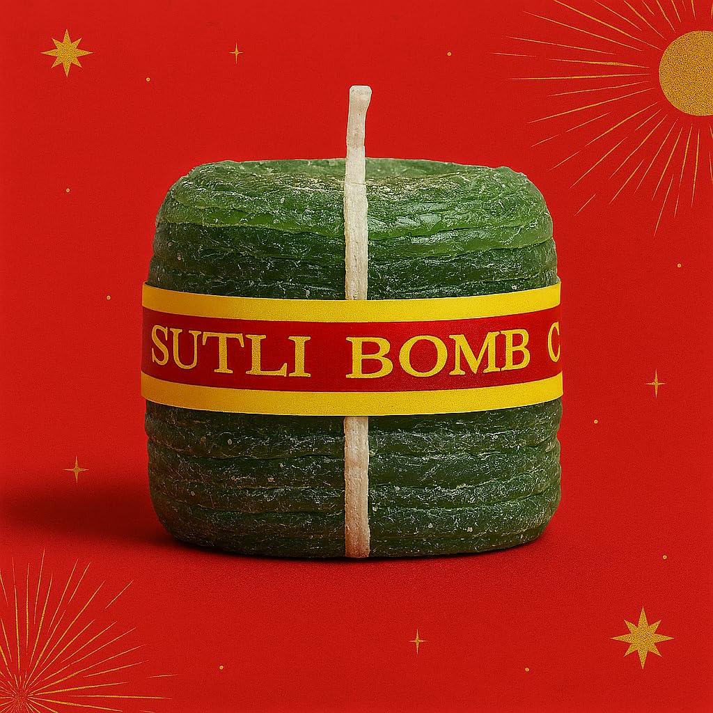 Aura Decor Patakha Sutli Bomb Candles | Decorative Festive Candle for Diwali, Home Décor & Gifting (Sutli Bomb Candle, 6, Count) 2