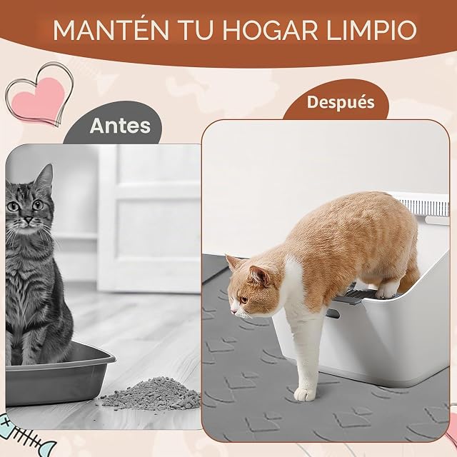 Foto 6 de 7 de Ecofocet 86 x 56 cm Alfombra Arenero Gato,Alfombrilla Arenero Gato,Alfombra Gatos Arenero,Alfombra…
