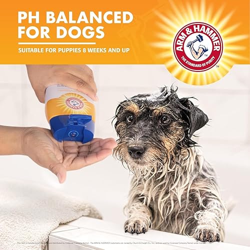 Miniatura 10 de Arm & Hammer Champú para aliviar la picazón de mascotas, aroma a manzanilla y menta de 20 onzas, champú de calidad profesional para picazón de
