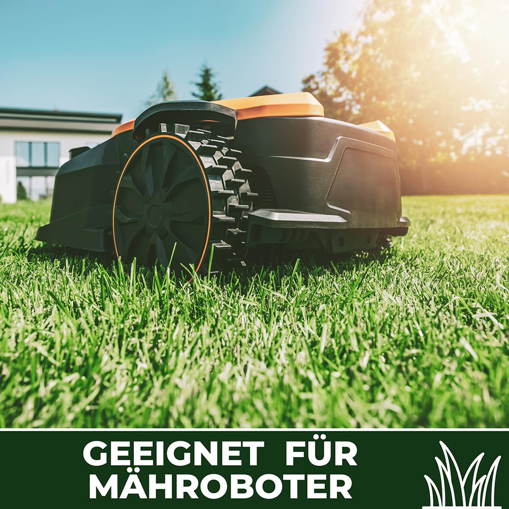 RasenHerz Rasenkalk 50 kg für dichten, grünen Rasen Rasenpflege, Bodenverbesserer, Nährstoffe, Diabas petigi